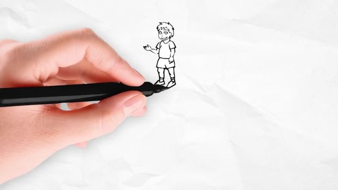 Doodle Animation - Little Kid Character - After Effects Templates | Motion  Array