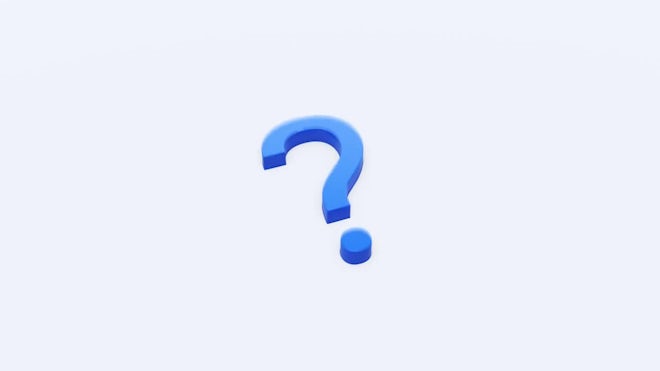 Large Question Mark Animation - Stock Motion Graphics | Motion Array