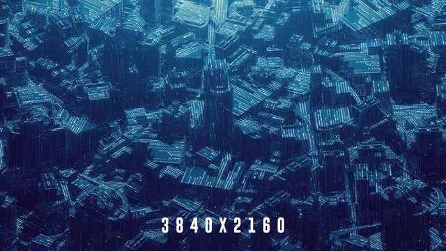 4K Digital City Color: Stock Motion Graphics