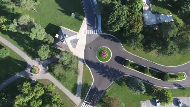 View Of Flying Over Park: Stock Video