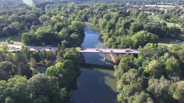Bridge With Vehicular Traffic: Stock Video