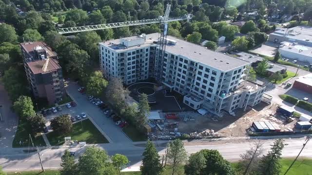 New Apartment Construction Site: Stock Video