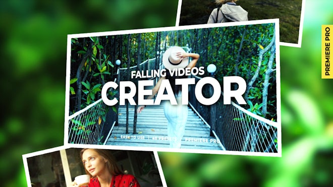 Falling Videos Creator - Premiere Pro Presets | Motion Array