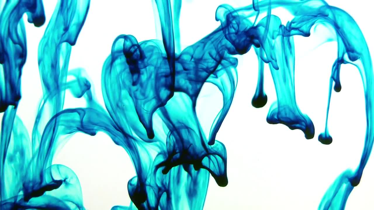 Blue Ink Drop In Water Stock Video Motion Array