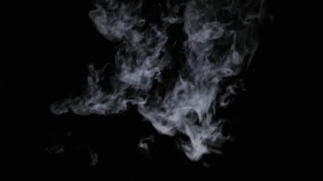 White Smoke Falling From Above: Stock Video