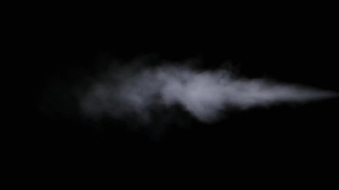 Blue steam, vapor on a black background,, Stock Video