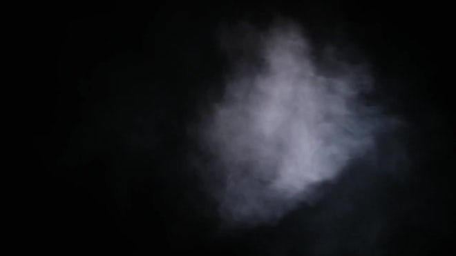 Blue steam, vapor on a black background,, Stock Video