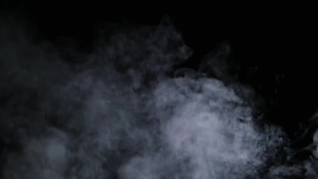 Vapor Smoke On Black Background: Stock Video