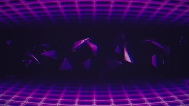 Retro Wave VJ Loop: Stock Motion Graphics