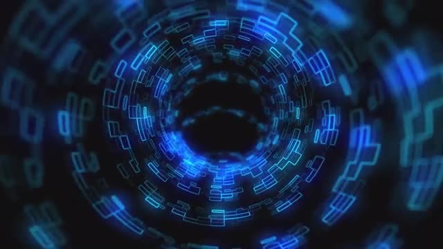 Techno Digital Circle Logo: After Effects Templates
