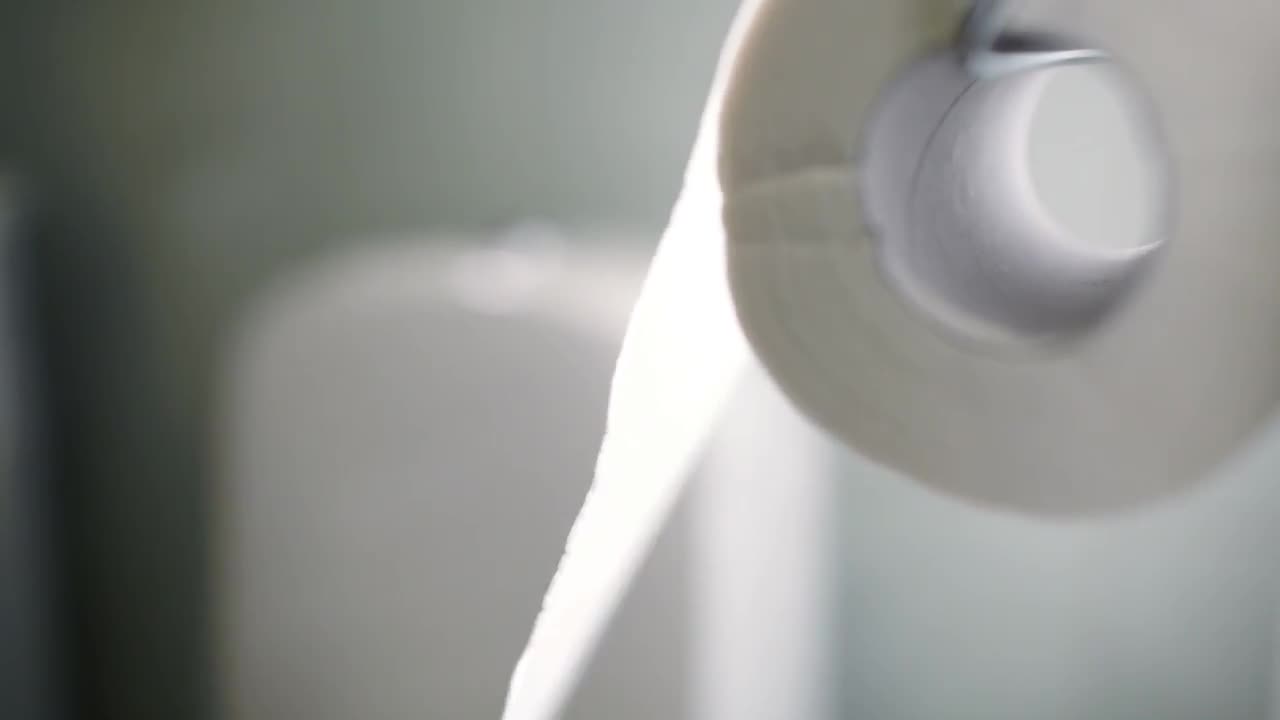 Unrolling Toilet Paper Stock Video Motion Array