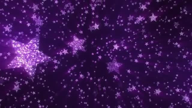 VJ Purple Shining Stars: Stock Motion Graphics