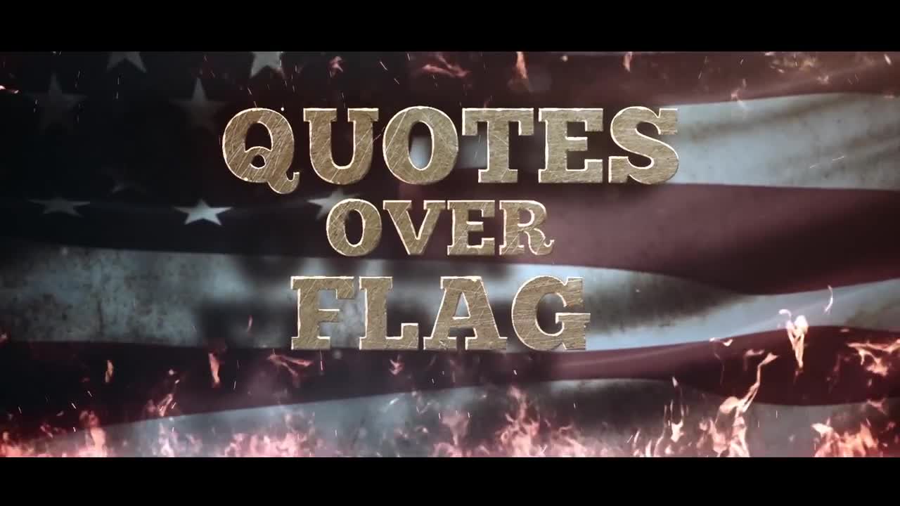 Quotes Over Flag - After Effects Templates | Motion Array