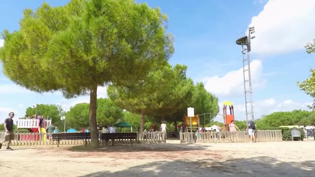 Busy Playground Time Lapse: Stock Video