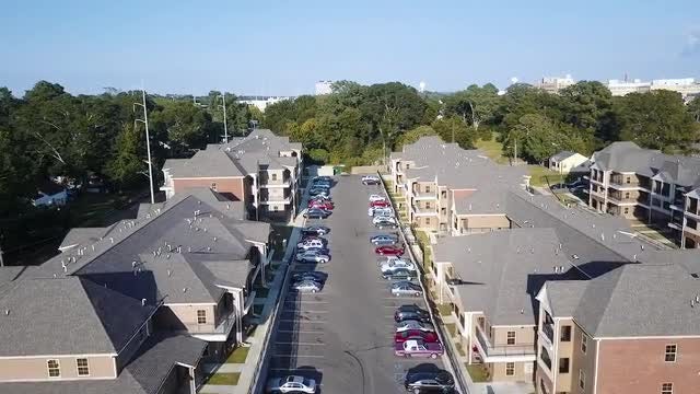 Aerial Shot Of Housing Project: Stock Video