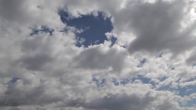 Gray Clouds Time Lapse: Stock Video