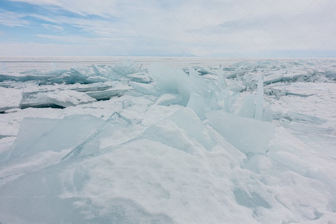 Frozen Ice Landscape - Stock Photos | Motion Array