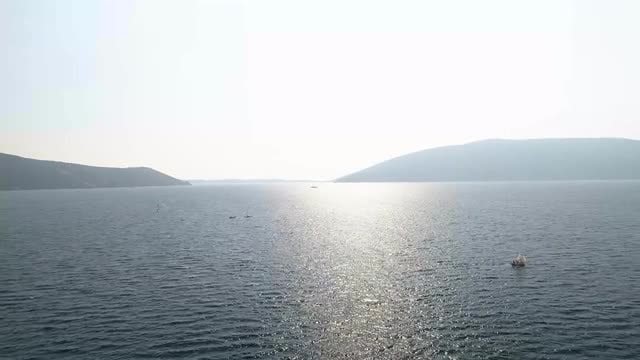 Silver Water And Mountains: Stock Video