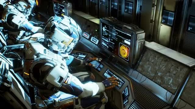 Astronauts Working On Control Panel: Stock Motion Graphics