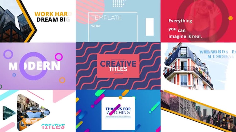 Creative Titles: Motion Graphics Templates