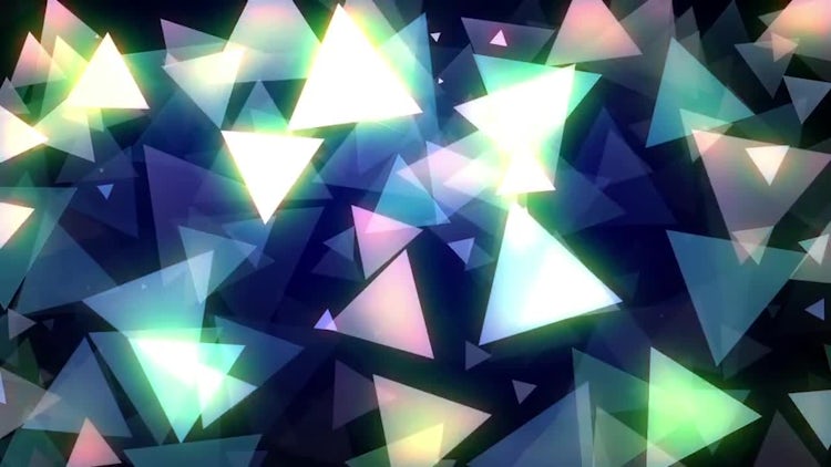 Glowing Triangles Vj Loop: Stock Motion Graphics