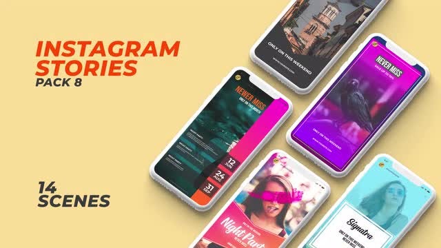 Instagram Stories Pack 8: Motion Graphics Templates