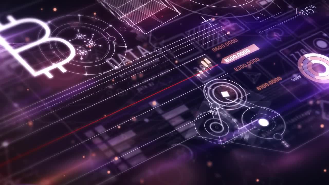 AI Data Flow In Digital Space - Stock Motion Graphics | Motion Array