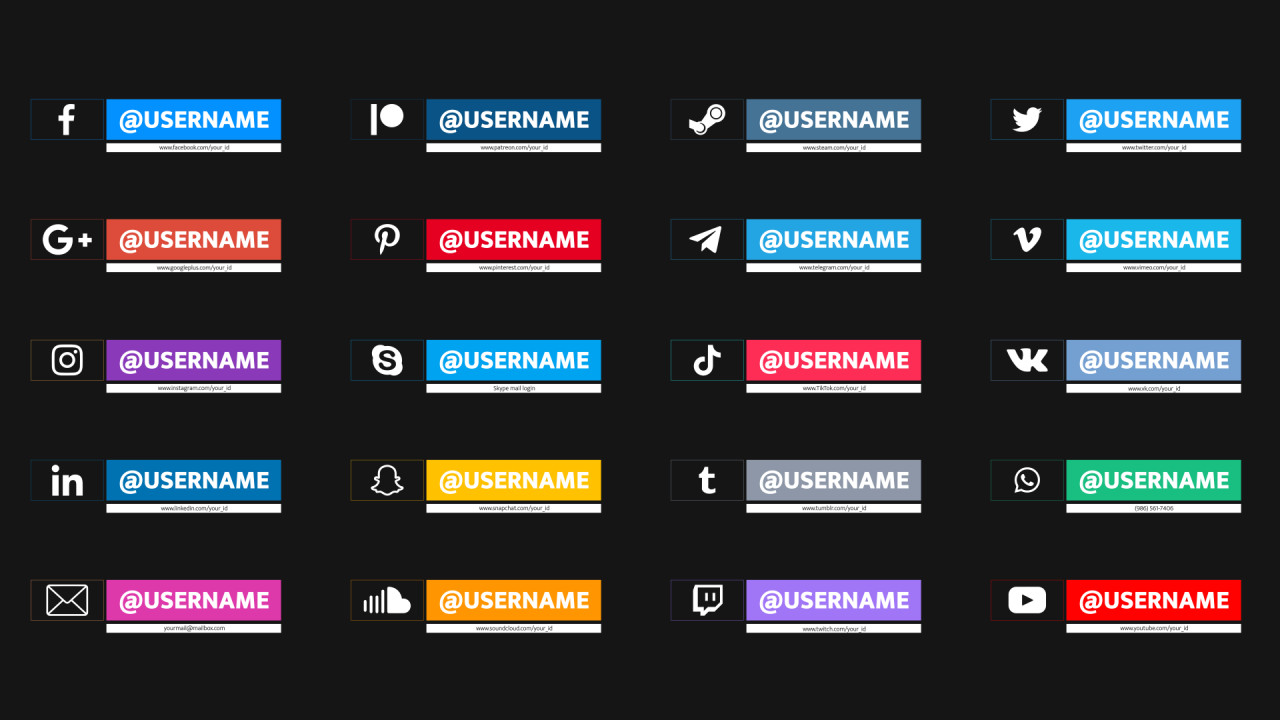 Tag Title Social - After Effects Templates | Motion Array