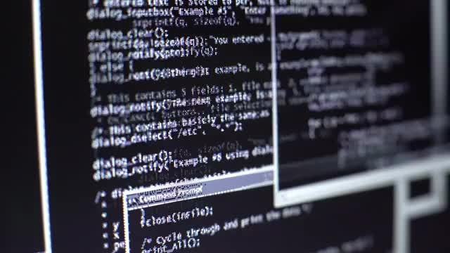 Computer Screen Of A Hacker: Stock Video