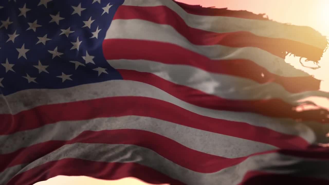 Torn USA Flag - Stock Motion Graphics | Motion Array