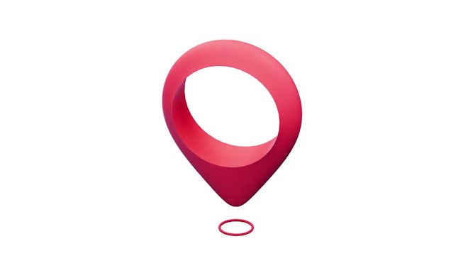 3d Location Icon Loop Animation - Stock Motion Graphics | Motion Array