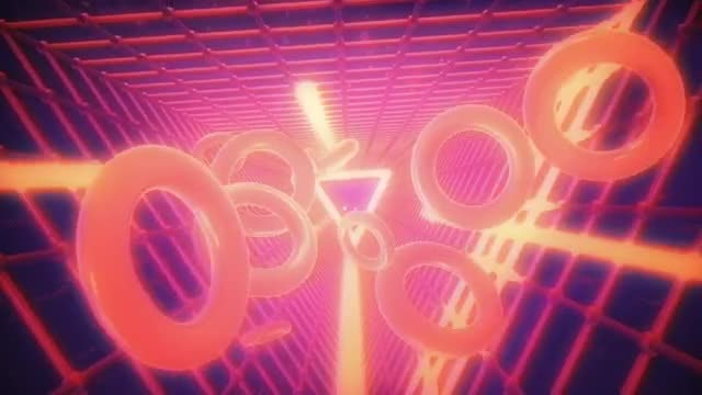 Retro Wave Grid VJ Loop: Stock Motion Graphics