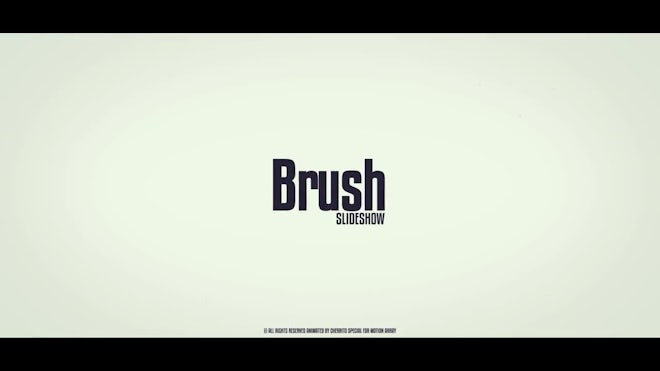 Brush & Typography Reveal video templates