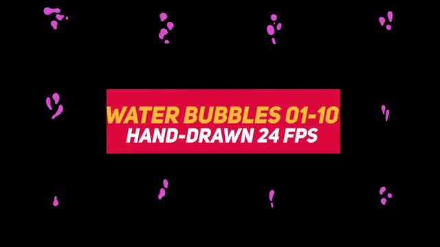 Liquid Elements Water Bubbles 01-10: Stock Motion Graphics