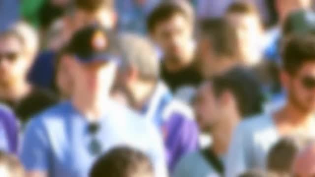 Crowd Walking In Slow Motion: Stock Video