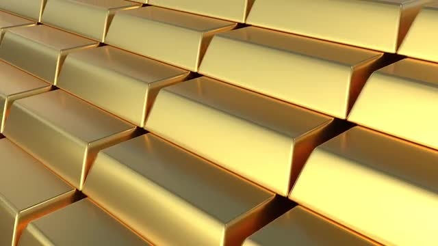 Golden Bars Loop: Stock Motion Graphics
