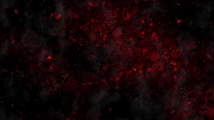 Wall Of Bones And Skulls: Stock Motion Graphics