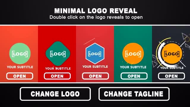 Minimal Logo Reveal: After Effects Templates