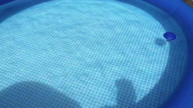 Inflatable Pool Floating: Stock Video