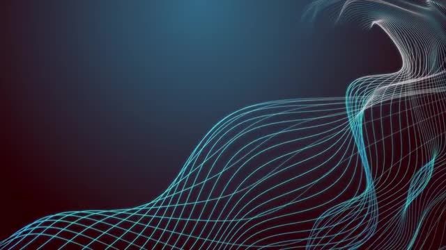 Wavy Lines And Shapes Background: Stock Motion Graphics