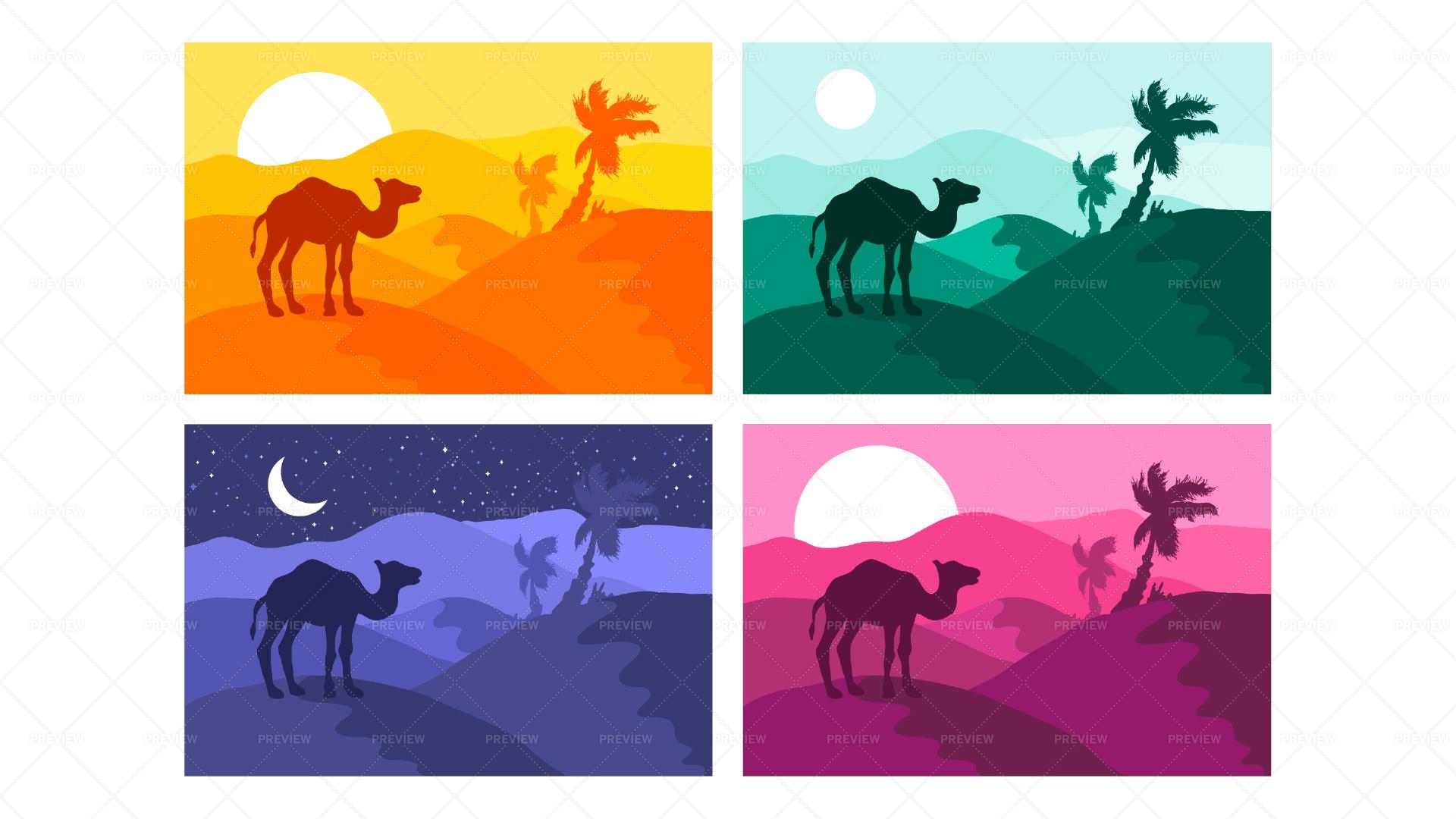 Camel in the desert stock illustration. Illustration of artwork - 111997364