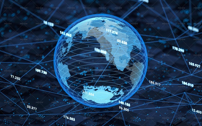 Big Data And Digital Earth - Stock Photos | Motion Array