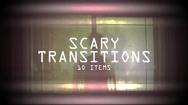 Scary Face Transitions - Stock Motion Graphics