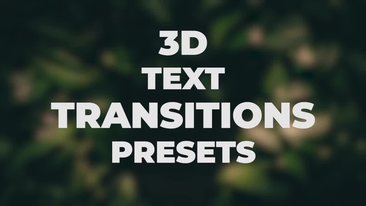 text transition premiere pro preset