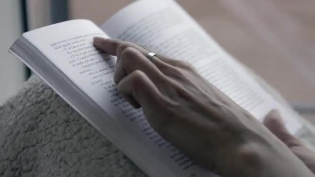 Closeup Of Speed Reading: Stock Video