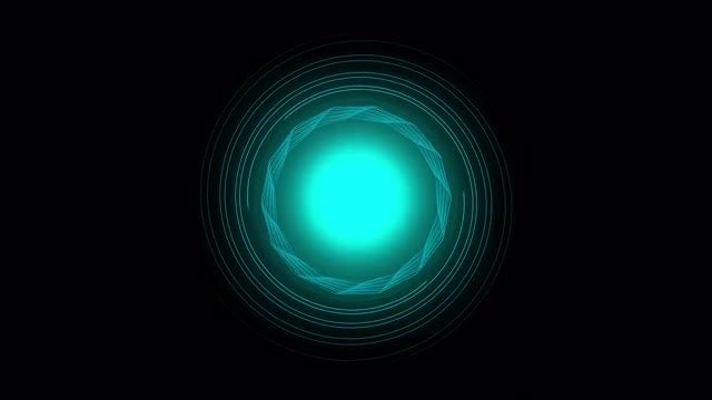 Sci-Fi HUD Element and Portal: Stock Motion Graphics