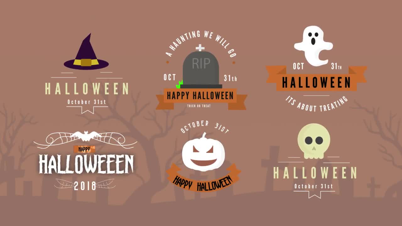 Halloween Pack Titles After Effects Templates Motion Array