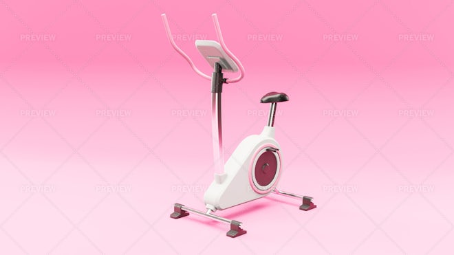 Pink and white exercise bike hot sale