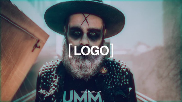 Halloween Glitch Intro: After Effects Templates