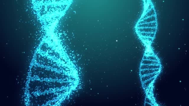 DNA Helix Rotation Background: Stock Motion Graphics